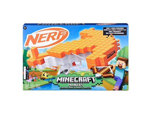NERF Minecraft Pillagers Crossbow, pistolety i wyrzutnie