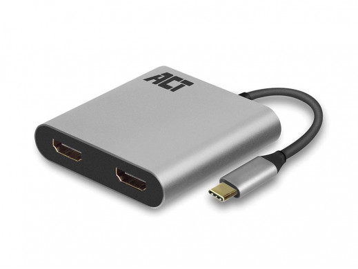 Adapter USB-C do HDMI dla 2 monitorów, MST