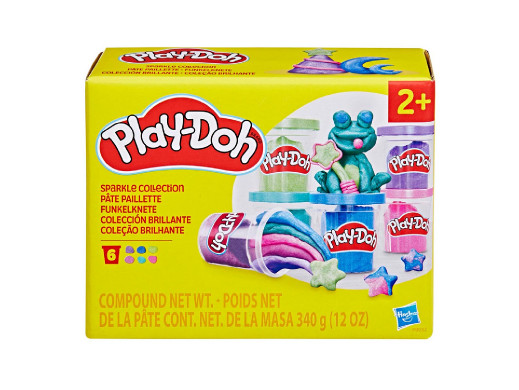PLAY-DOH 6Pak Błyszczących Kolorów, zabawka kreatywna